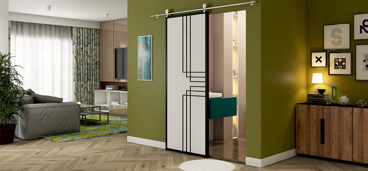 sliding bathroom door installation in Tara Hills